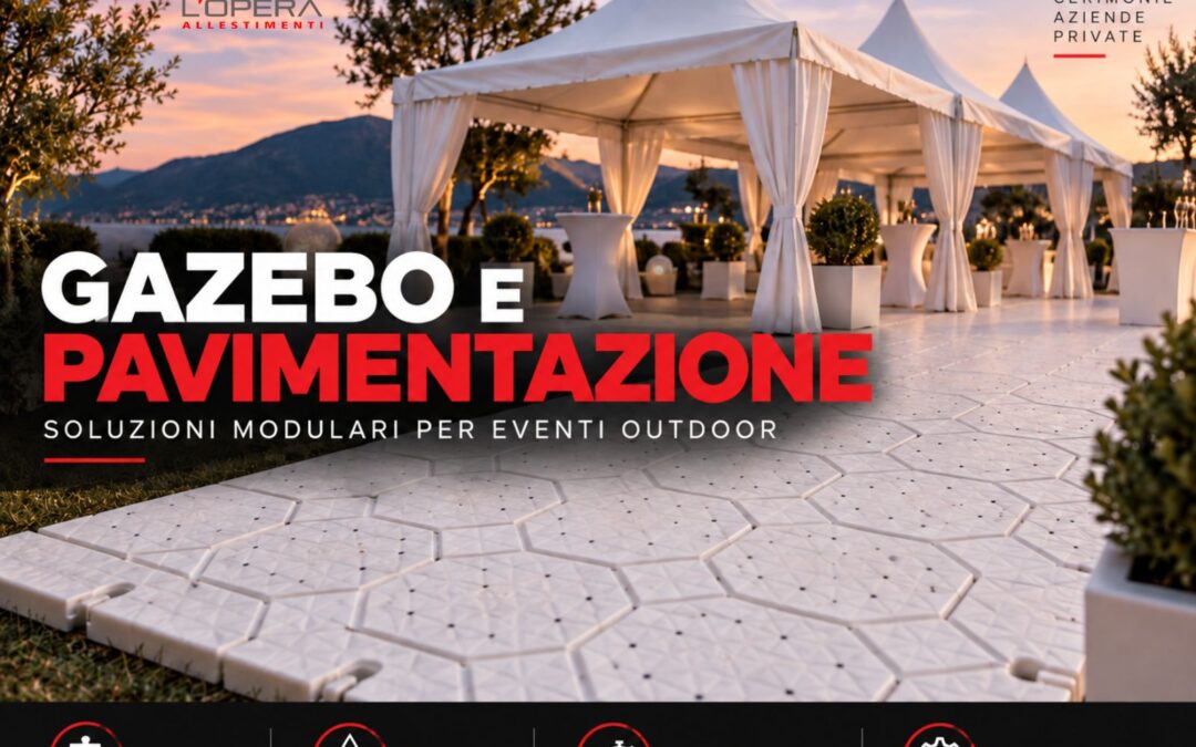 noleggio allestimenti e gazebo eventi ecosostenibili